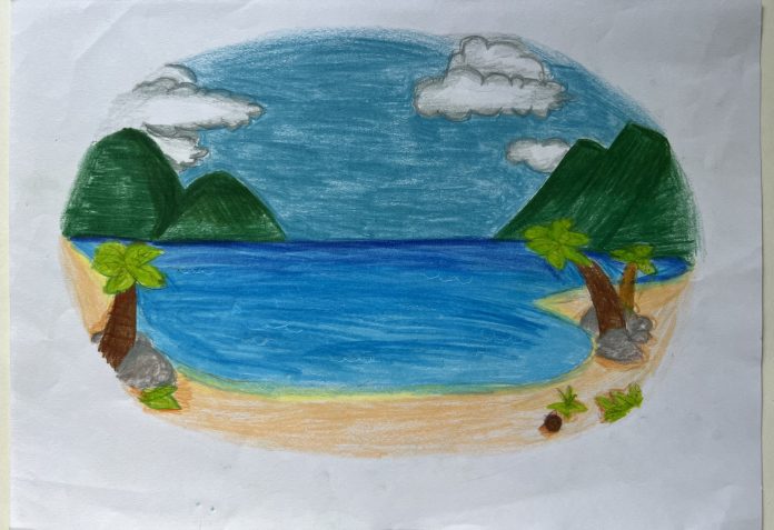 Beach scene by Sky